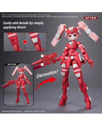 30MM - Customize Material (Decoration Parts 1 White) - Model Kit