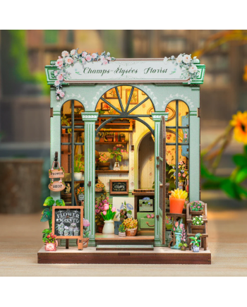 MINIATURE HOUSE - DIY - Champs-Elysées Florist - 199pc + LED Light