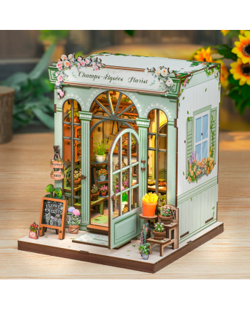 MINIATURE HOUSE - DIY - Champs-Elysées Florist - 199pc + LED Light
