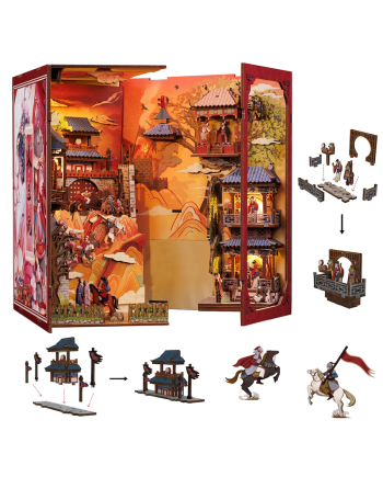BOOK NOOK KIT - DIY - The Legend of Mulan - 298pc + LED Light