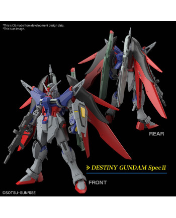 GUNDAM - HG 1/144 Destiny Gundam Spec II & Zeus silhouette - Model Kit