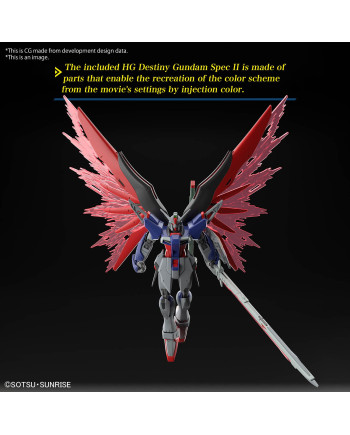 GUNDAM - HG 1/144 Destiny Gundam Spec II & Zeus silhouette - Model Kit