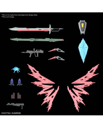GUNDAM - HG 1/144 Destiny Gundam Spec II & Zeus silhouette - Model Kit