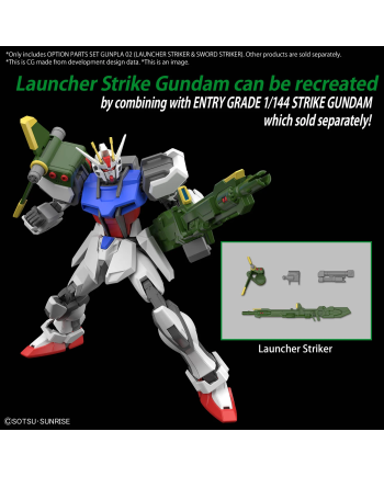 GUNDAM - Option Parts Set Gunpla 2 (Launcher/Sword Striker) -Model Kit