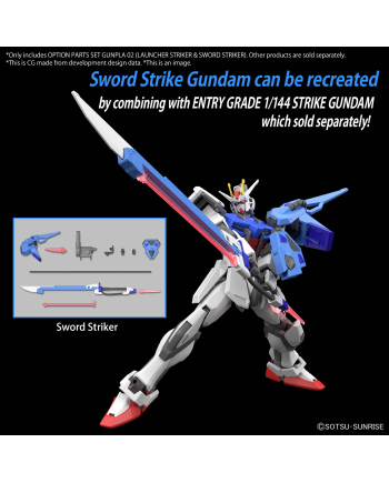 GUNDAM - Option Parts Set Gunpla 2 (Launcher/Sword Striker) -Model Kit