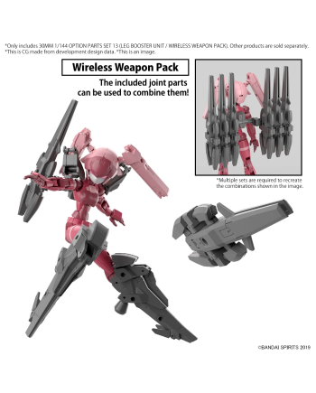30MM - 1/144 Option Parts Set 13 (Leg booster unit / ...) - Model Kit