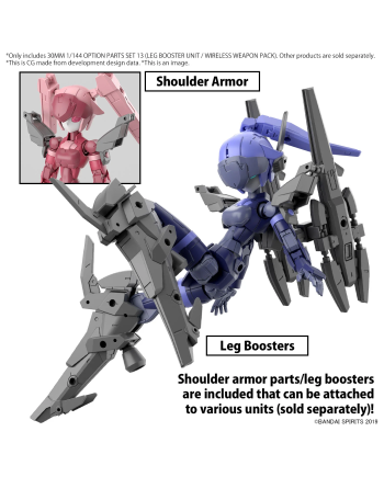 30MM - 1/144 Option Parts Set 13 (Leg booster unit / ...) - Model Kit