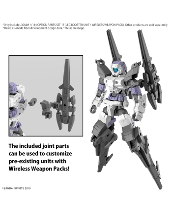 30MM - 1/144 Option Parts Set 13 (Leg booster unit / ...) - Model Kit