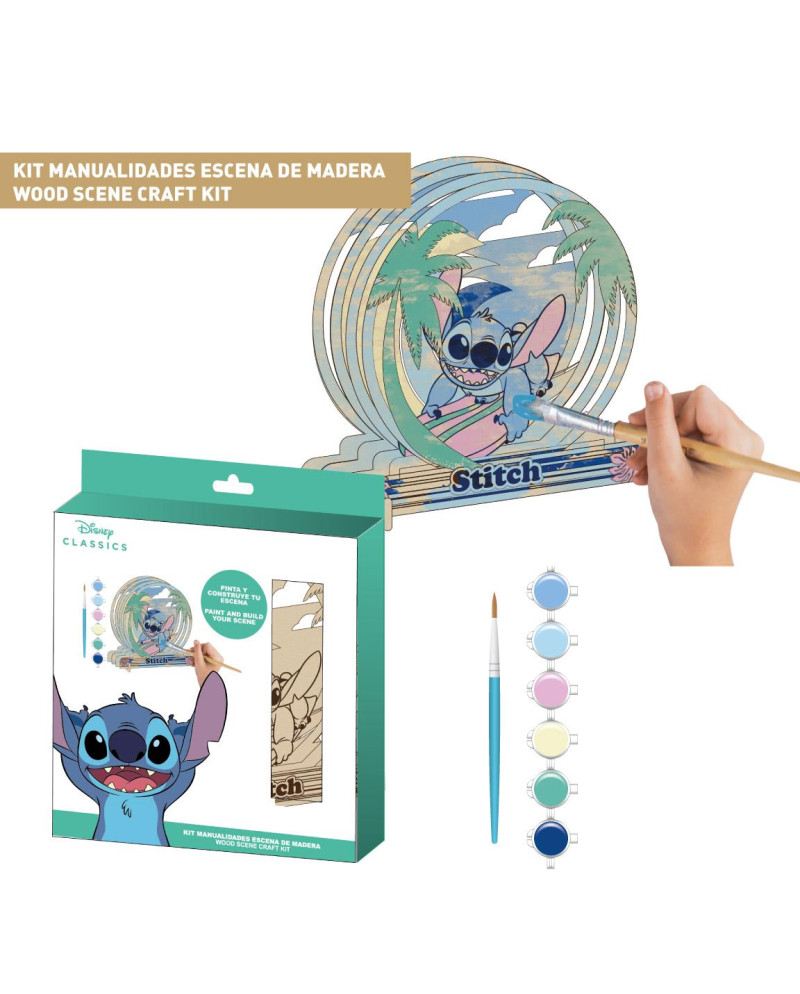 STITCH  - Wood Model Kit - Paint & Built your Scene