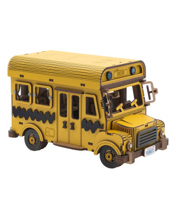 PEANUTS - School Bus - Wood Model Kit