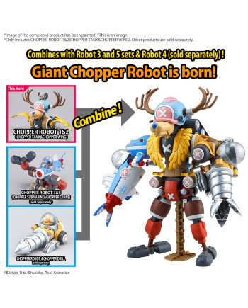 ONE PIECE - Chopper Robot 1&2 (Chopper Tank & Chopper Wing) -Model Kit