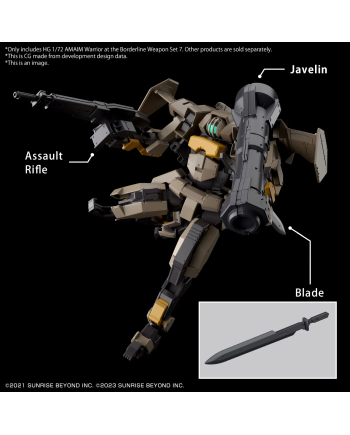 AMAIM - HG 1/72 AMAIM Weapon Set 7 - Model Kit