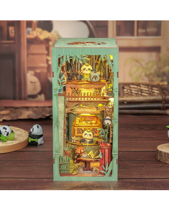 BOOK NOOK KIT - DIY - Panda Bookshop - 244pc + LED Light