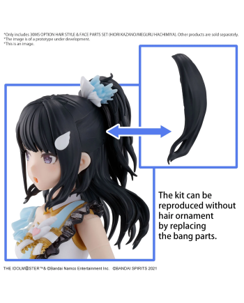 THE IDOLMASTER - 30MS Option Hair Style & Face Parts Set - Model Kit