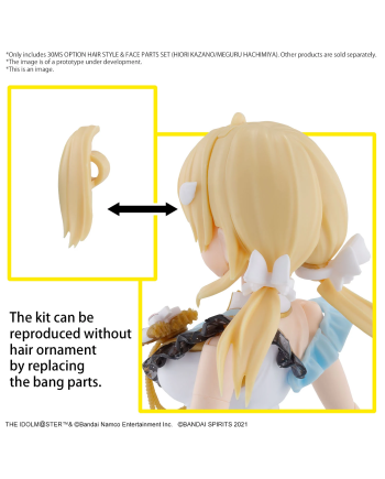 THE IDOLMASTER - 30MS Option Hair Style & Face Parts Set - Model Kit