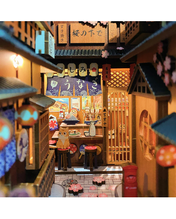 BOOK NOOK KIT - DIY - Under The Sakura Tree - 214pc + LED Light