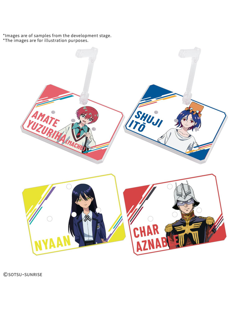 GUNDAM - Action Base 7 Clear Color Mobile Suit GQuuuuuuX Stickers Set