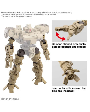 GUNDAM - 30MM 1/144 OPTION PARTS SET 18 - Model Kit