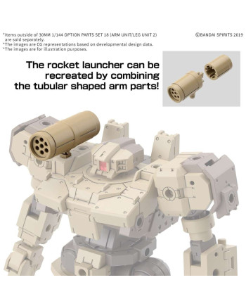 GUNDAM - 30MM 1/144 OPTION PARTS SET 18 - Model Kit
