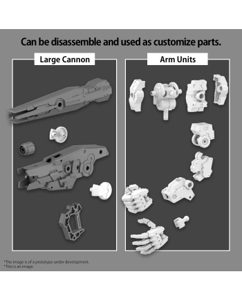 30MM - 1/144 Option Parts Set 11 (Large Cannon/Arm Unit) - Model Kit