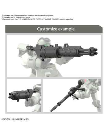 GUNDAM - HG 1/144 Expansion Parts Set For Demi Trainer - Model Kit