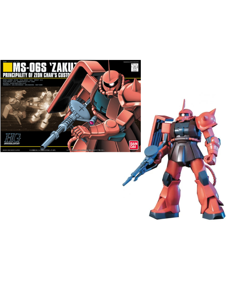 GUNDAM - HGUC 1/144 MS-06S Zaku II Mobile Suit - Model Kit