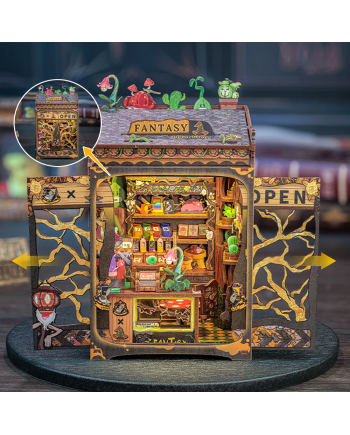 MINIATURE HOUSE - DIY - Fantacy Plant Shop - 146pc + LED Light