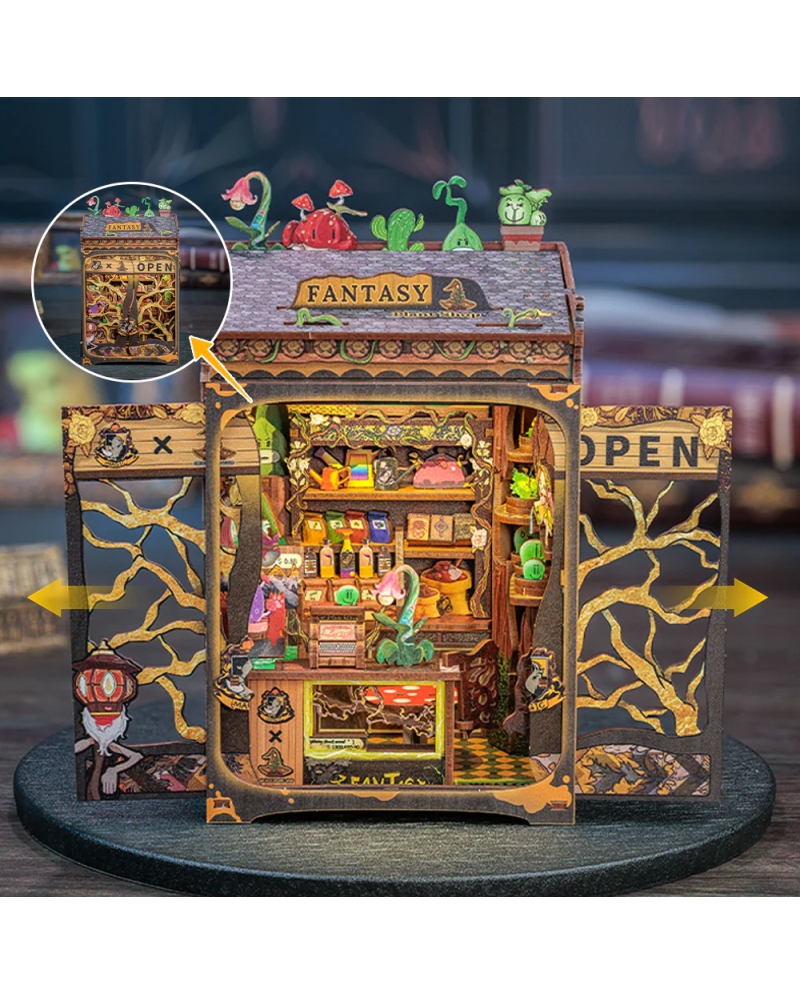 MINIATURE HOUSE - DIY - Fantacy Plant Shop - 146pc + LED Light