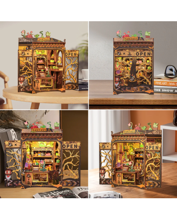 MINIATURE HOUSE - DIY - Fantacy Plant Shop - 146pc + LED Light