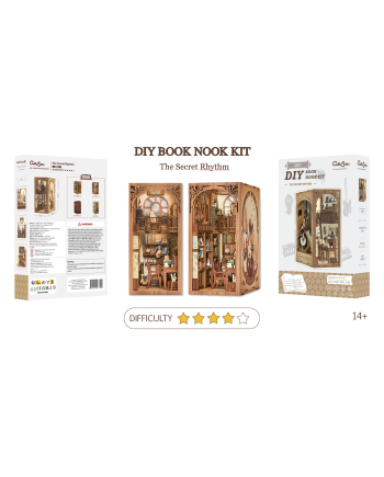 BOOK NOOK KIT - DIY - The Secret Rhythm - 355pc + LED Light