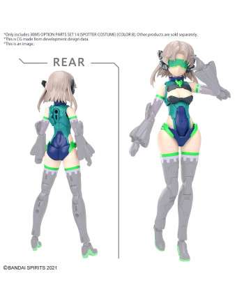 30MS - Option parts set 14 (Spotter Costume) (Color B) - Model Kit