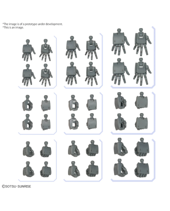 GUNDAM - Option Parts Set Gunpla 3 (Build Hands Edge) - Model Kit