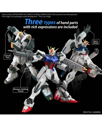 GUNDAM - Option Parts Set Gunpla 3 (Build Hands Edge) - Model Kit