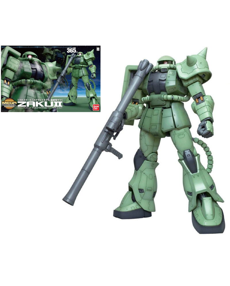 GUNDAM - Model Kit - Megasize - Zaku II Verde - 1/48