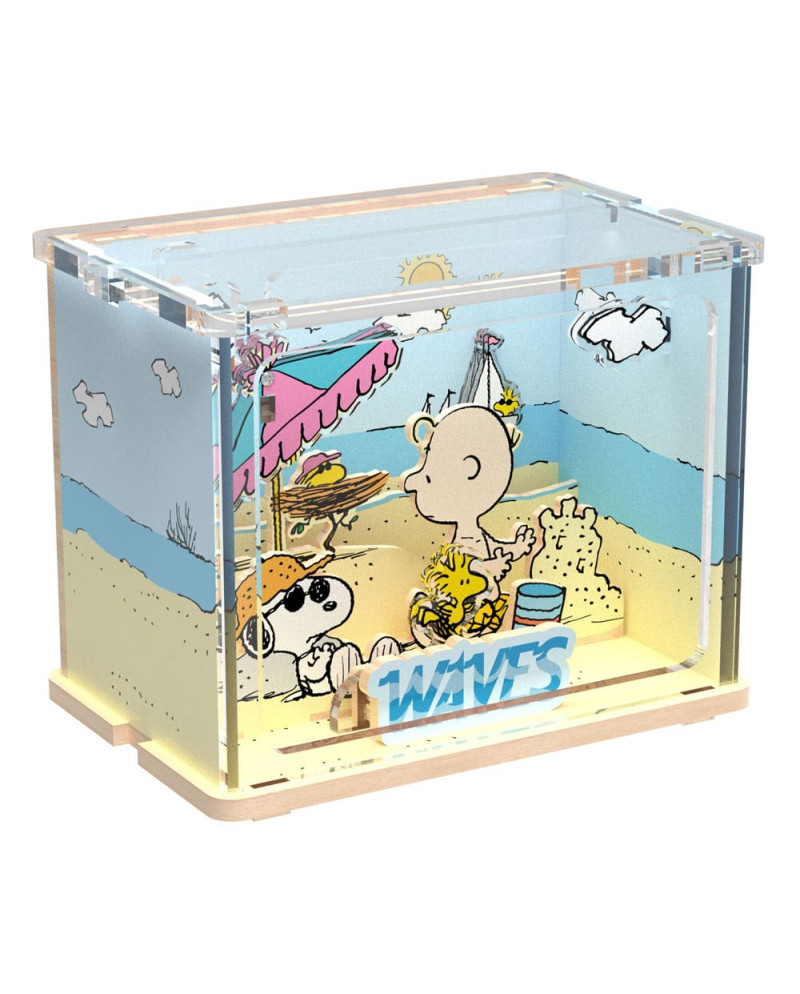 PEANUTS - Mini Scene Chilling At The Beach - Wood Model Kit
