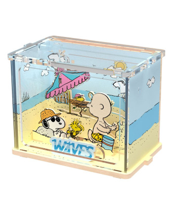 PEANUTS - Mini Scene Chilling At The Beach - Wood Model Kit