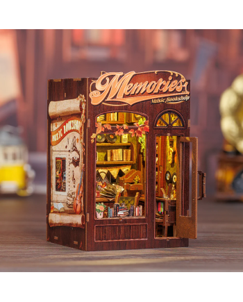 BOOK NOOK KIT - DIY - Memories Music Bookshop - 136pc + LED Light