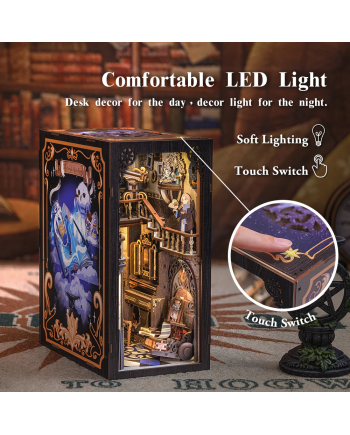 BOOK NOOK KIT - DIY - Nebula Common Room - 350pc + LED Light