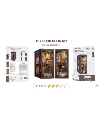 BOOK NOOK KIT - DIY - The Long Goodbye - 238pc + LED Light