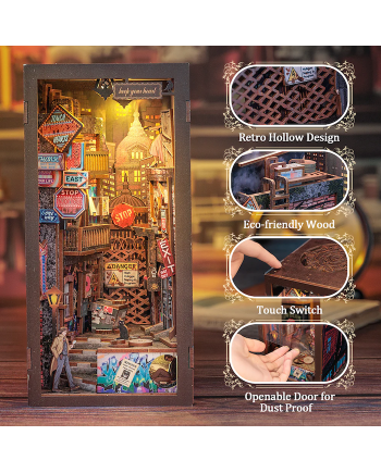BOOK NOOK KIT - DIY - The Long Goodbye - 238pc + LED Light