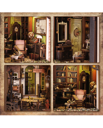 BOOK NOOK KIT - DIY - Rose Detective Agency - 322pc + LED Light