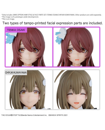 THE IDOLMASTER - 30MS Option hair style & Face Parts Set - Model Kit