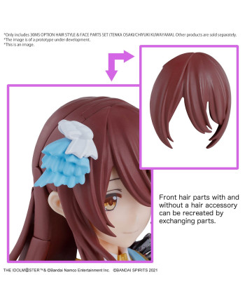 THE IDOLMASTER - 30MS Option hair style & Face Parts Set - Model Kit