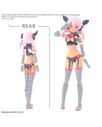 30MS - Option Parts Set 8 (Scout Costume Color C) - Model Kit