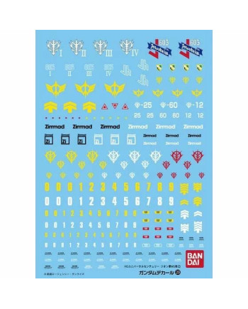 GUNDAM - GUNDAM DECAL 29 - HGUC Multiuse Zeon MS2