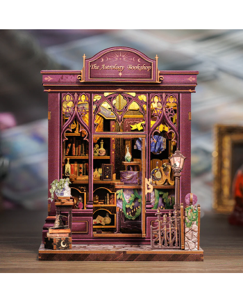 MINIATURE HOUSE - DIY - Astrology Bookshop - 155pc + LED Light