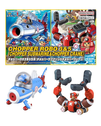 ONE PIECE - Chopper Robot 3&5 (Chopper Submarine & Crane) -Model Kit