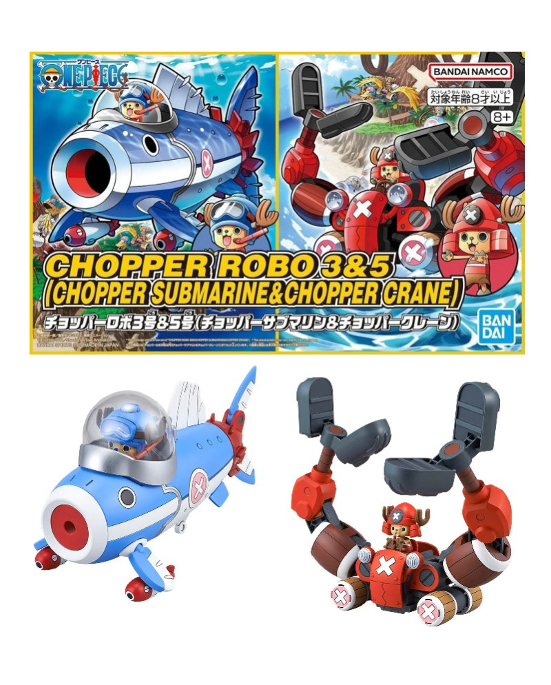 ONE PIECE - Chopper Robot 3&5 (Chopper Submarine & Crane) -Model Kit
