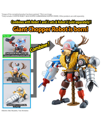 ONE PIECE - Chopper Robot 3&5 (Chopper Submarine & Crane) -Model Kit
