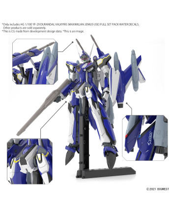 MACROSS - HG1/100 YF-29 Durandal Valkyrie Full Set Water D. -Model Kit